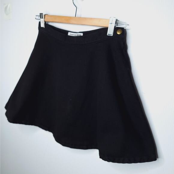 American Apparel Denim Skater Mini Skirt Small USA Fit Flare Short Tumblr Goth - Picture 5 of 13